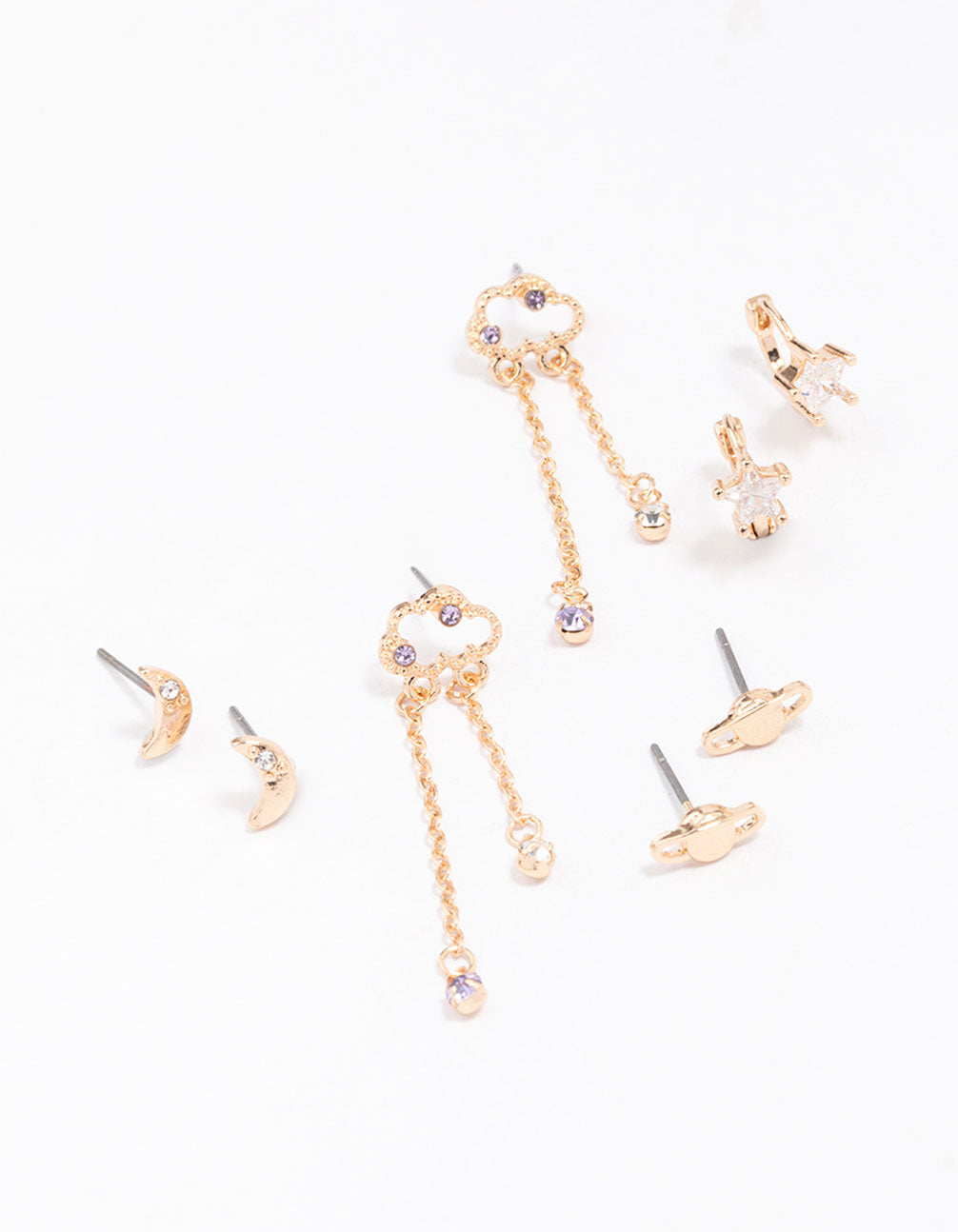 Cluster Mixed Earring 4-Pack