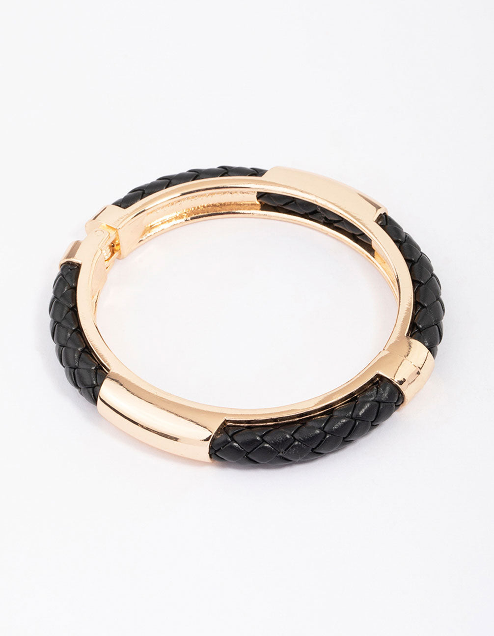 & Black Textured Bangle