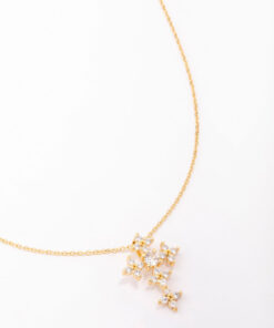 Cubic Zirconia Cross Pendant Necklace