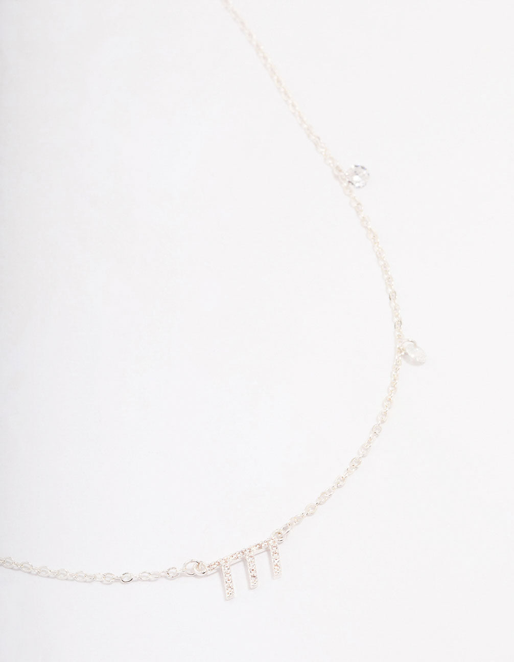Angel Number Cubic Zirconia Chain Necklace