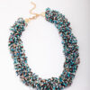 Beaded Cluster Statement Necklace