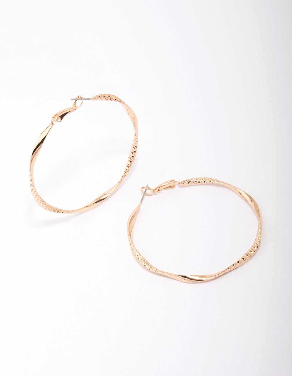 Twisted Textured Hoop Earrings