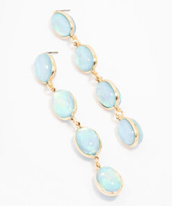 Graduating Blue Stone Earrings