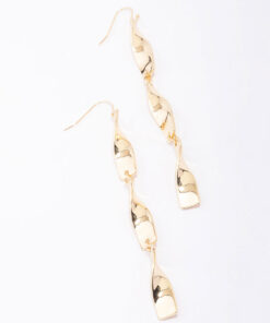 Ribbon Curl Drop Earrings