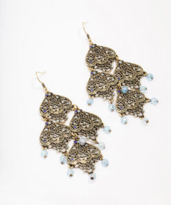 Antique Filigree Beaded Earrings