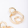 Wrapped Circle Drop Earrings
