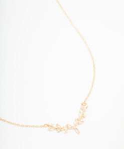 Cubic Zirconia Vine Necklace