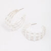 Triple Row Hoop Earrings