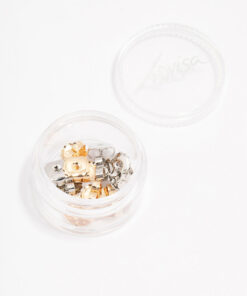 & Rhodium Large Butterfly Earring Backs