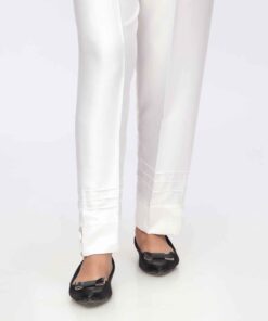 White Shamoz Silk Slim Fit Trouser PW3612