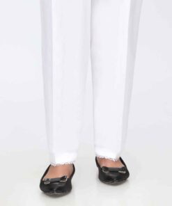 White Cambric Laced Shalwar PW3643