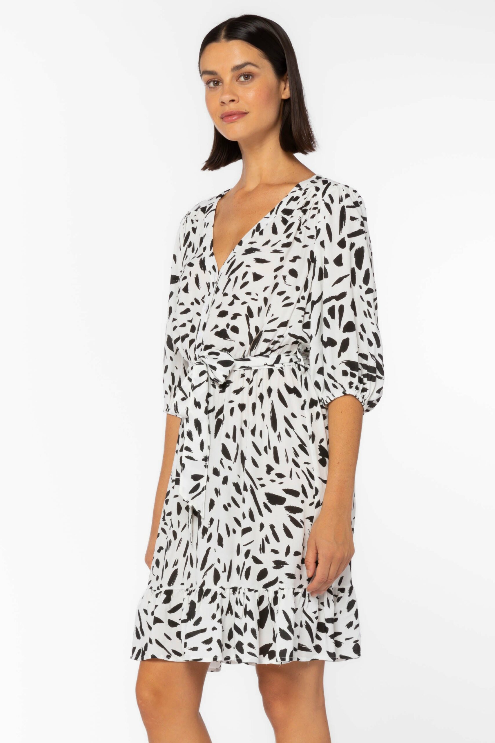 White Black Dress - Image 3