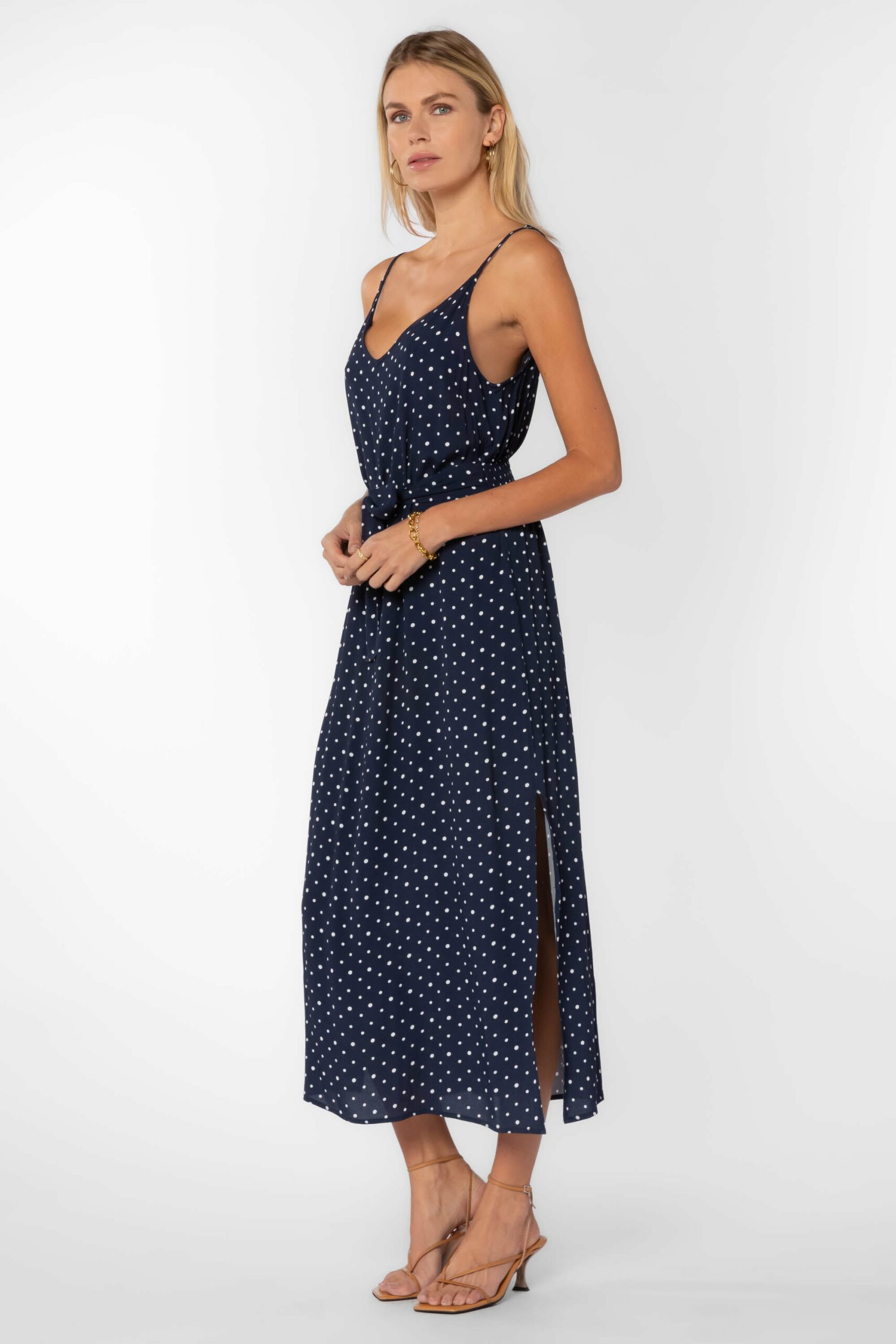 Navy Dots Dress - Image 4